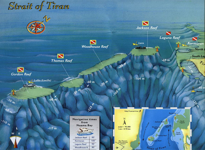 Duiklocaties in de Straat van Tiran - Rode Zee