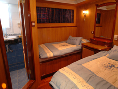Dubbele cabine op M/Y Sweet Dream Liveaboard duiken motorjacht in Marsa Alam Egypte