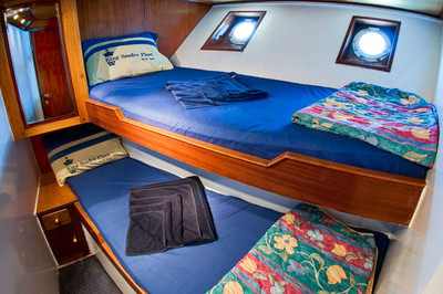 Dubbele cabine op King Snefro 6 Liveaboard duiken motorjacht in Sharm el Sheikh Egypte