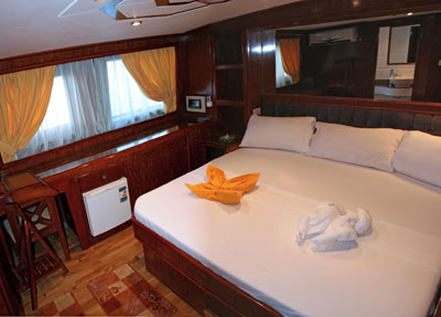 Meester cabine op M/Y Vasseem Liveaboard duiken motorjacht in Sharm el Sheikh Egypte